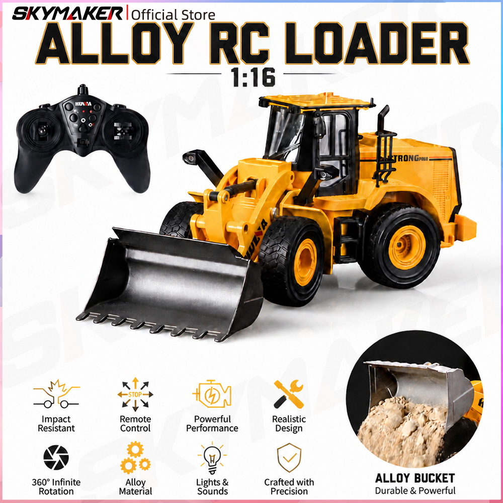 Diy Rc Electronics - HUINA 1552 1:16 RC Wheel Loader