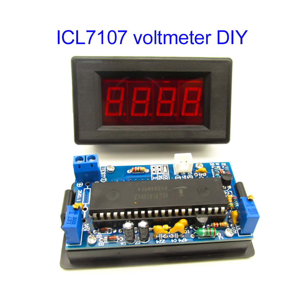 Diy Wearable Electronics - ICL7107 Voltmeter DIY Kit Parts DC