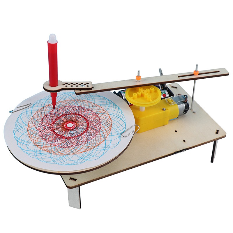 Diy Wearable Electronics - 1-3Pcs DIY Wooden Electric Plotter Drawing