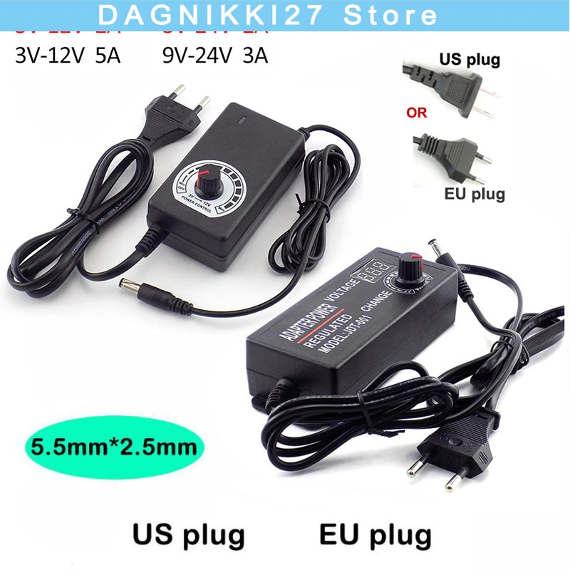 Dc Power Supply Variable - AC100-220V to DC 3V-12V 3V-24V 9V-24V