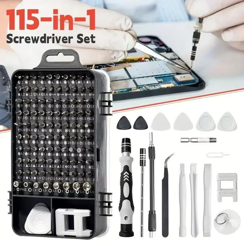 Diy Electronics Tool Kit - 115-in-1 Precision Screwdriver Set with Magnetic