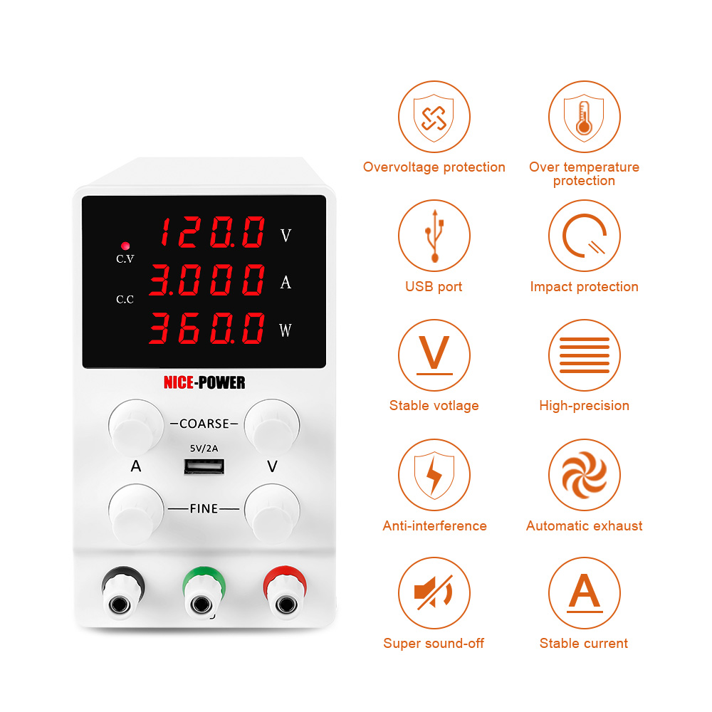 NICE-POWER SPS1203 120V 3A 30V - Dc Power Supply Variable ulasan dan harga
