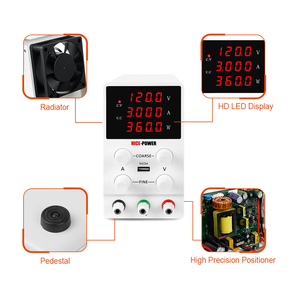 NICE-POWER SPS1203 120V 3A 30V - Dc Power Supply Variable ulasan dan harga
