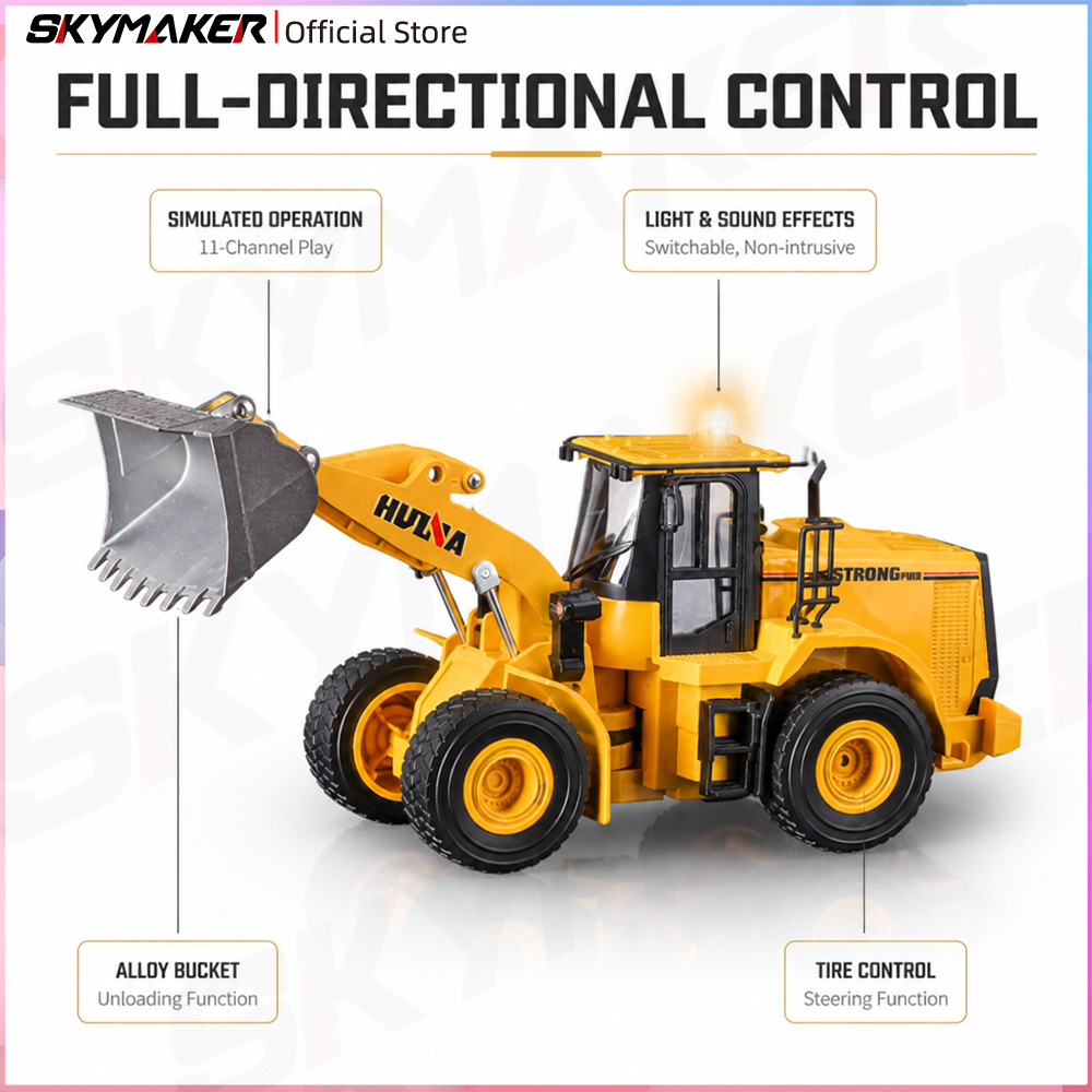 HUINA 1552 1:16 RC Wheel Loade - Diy Rc Electronics ulasan dan harga