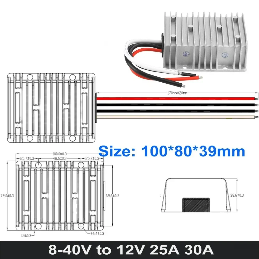 8-40V TO 12V 1A 2A 3A 4A 6A 10 - Dc Power Supply Variable ulasan dan harga