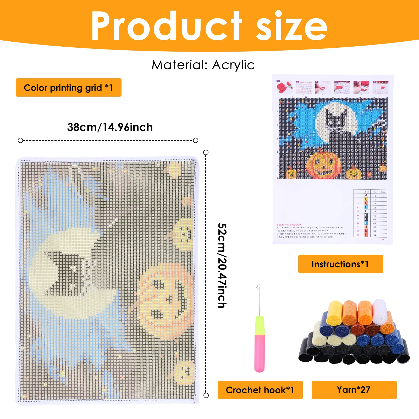 Latch Hook Kits DIY Animal Pat - Diy Wearable Electronics ulasan dan harga