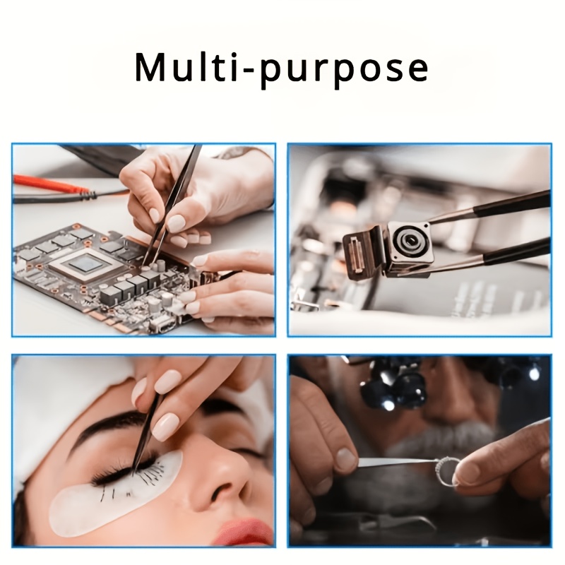 10Pcs ESD Anti‑Static Tweezers - Diy Wearable Electronics ulasan dan harga