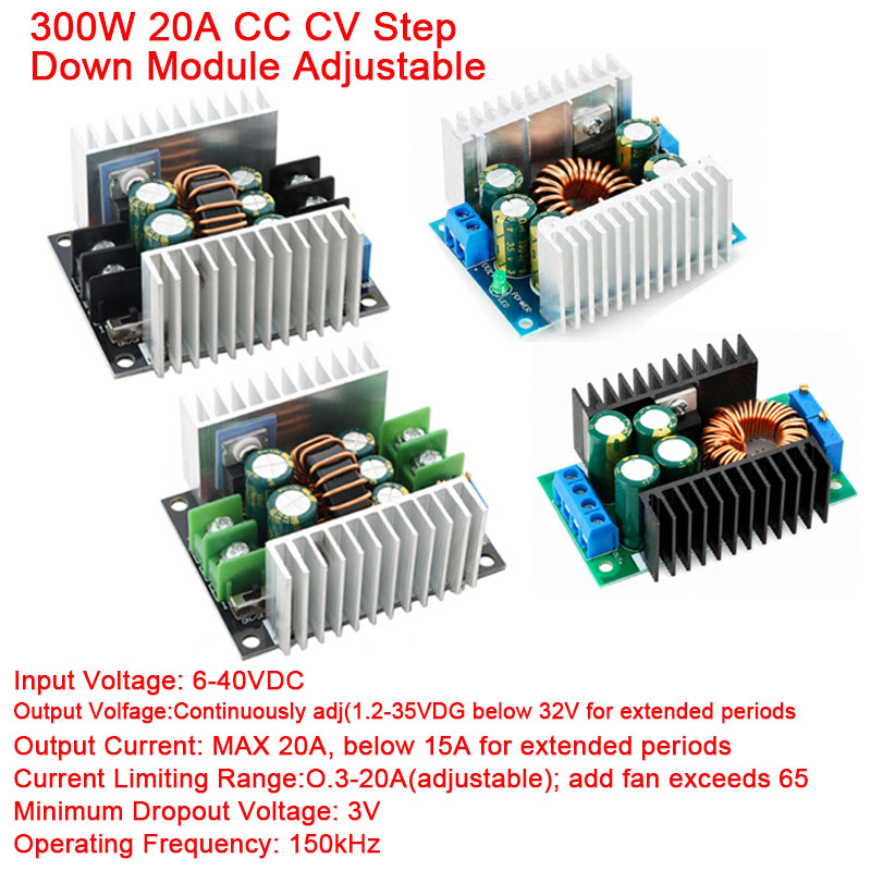 300W 20A DC-DC Buck Converter  - Dc Power Supply Variable ulasan dan harga