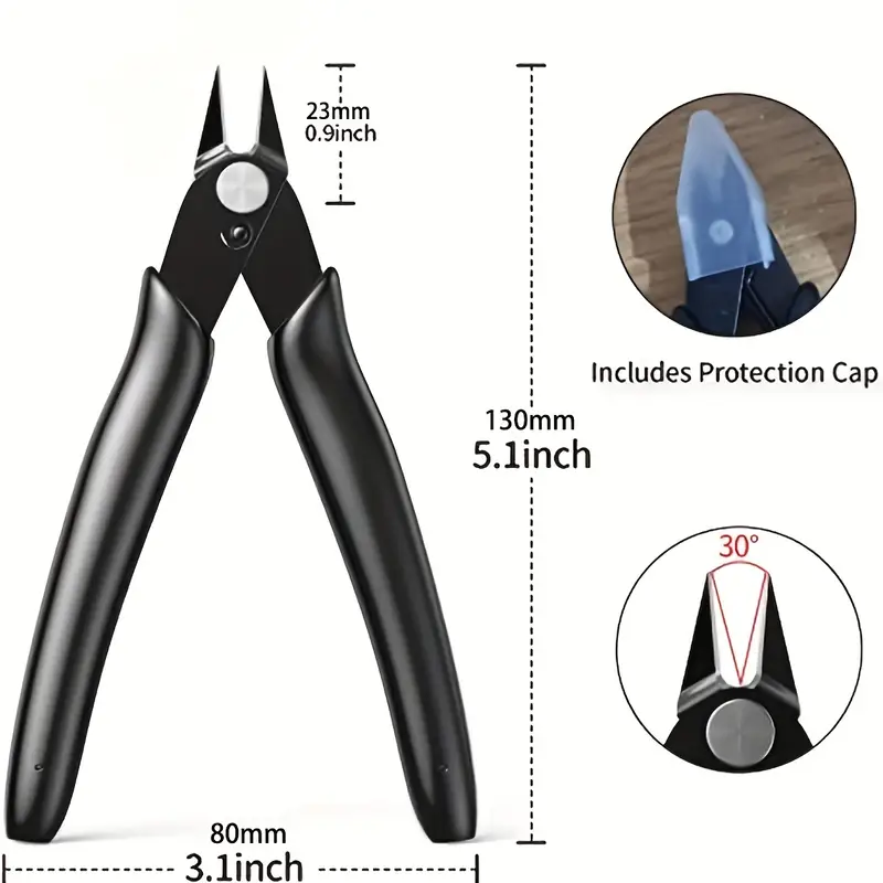 5-Inch Precision Wire Cutters  - Diy Electronics Tool Kit ulasan dan harga