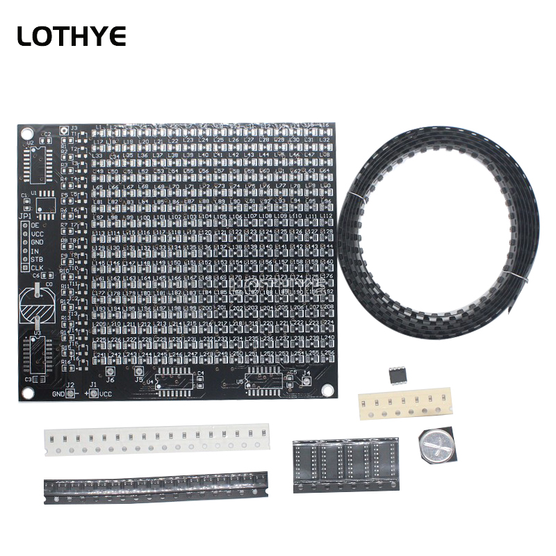 DIY Electronic Kit 256 LED Dot - Diy Electronic Components ulasan dan harga