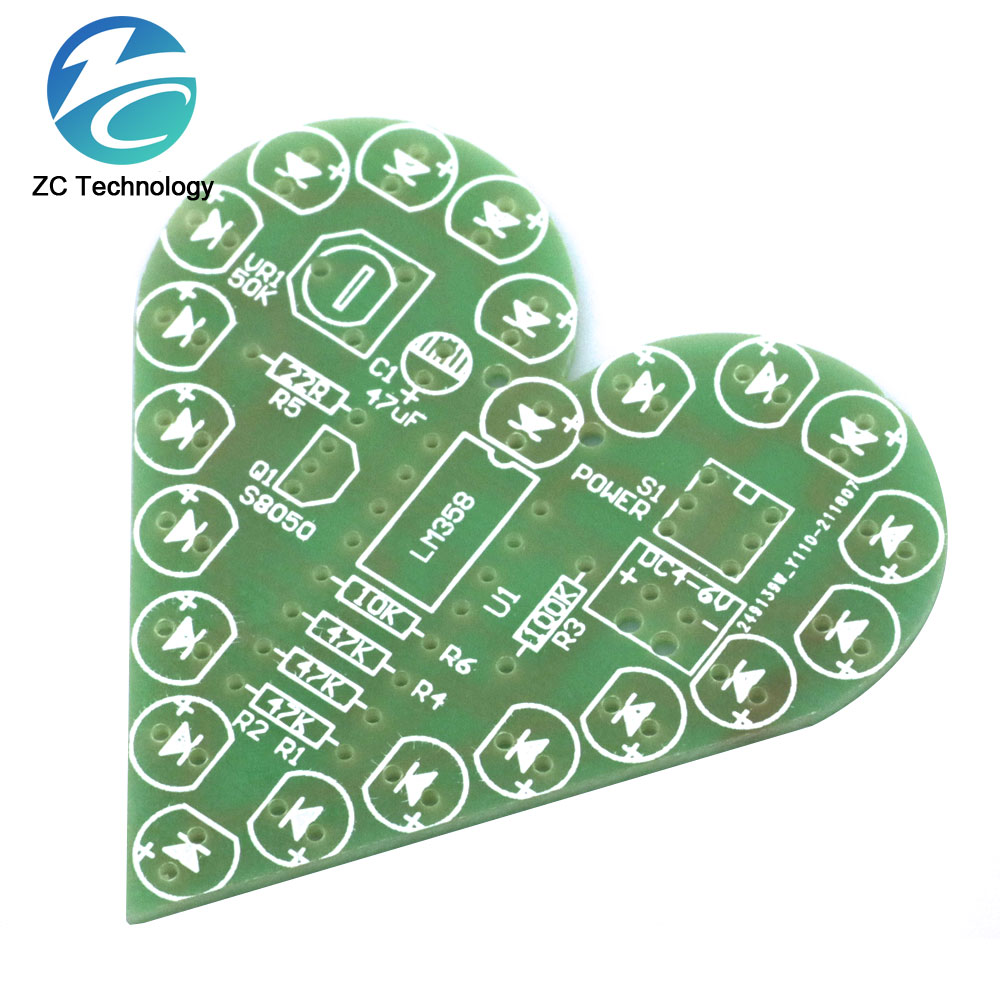 DIY Kit Heart Shape Breathing  - Diy Wearable Electronics ulasan dan harga