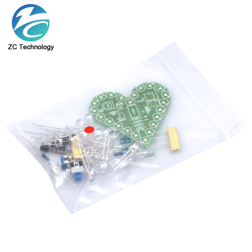 DIY Kit Heart Shape Breathing  - Diy Wearable Electronics ulasan dan harga