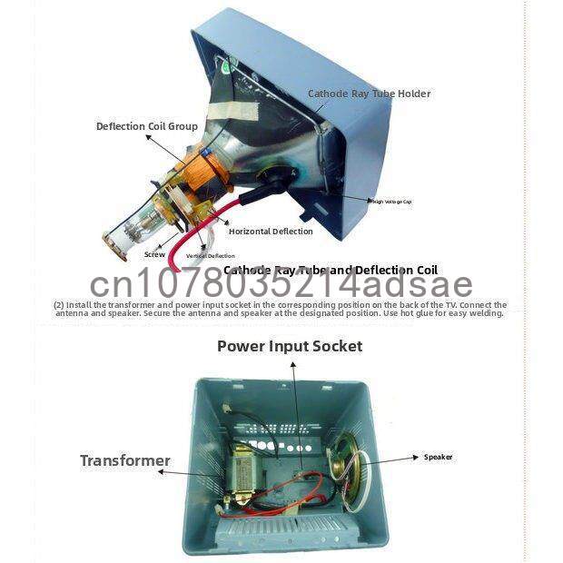 5.5 Inch Black & White TV Main - Diy Electronics Kits ulasan dan harga