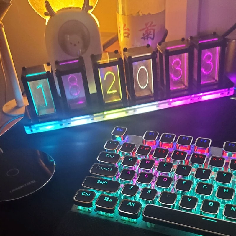 Led Table Clock Digital Silent - Diy Electronics Desk ulasan dan harga