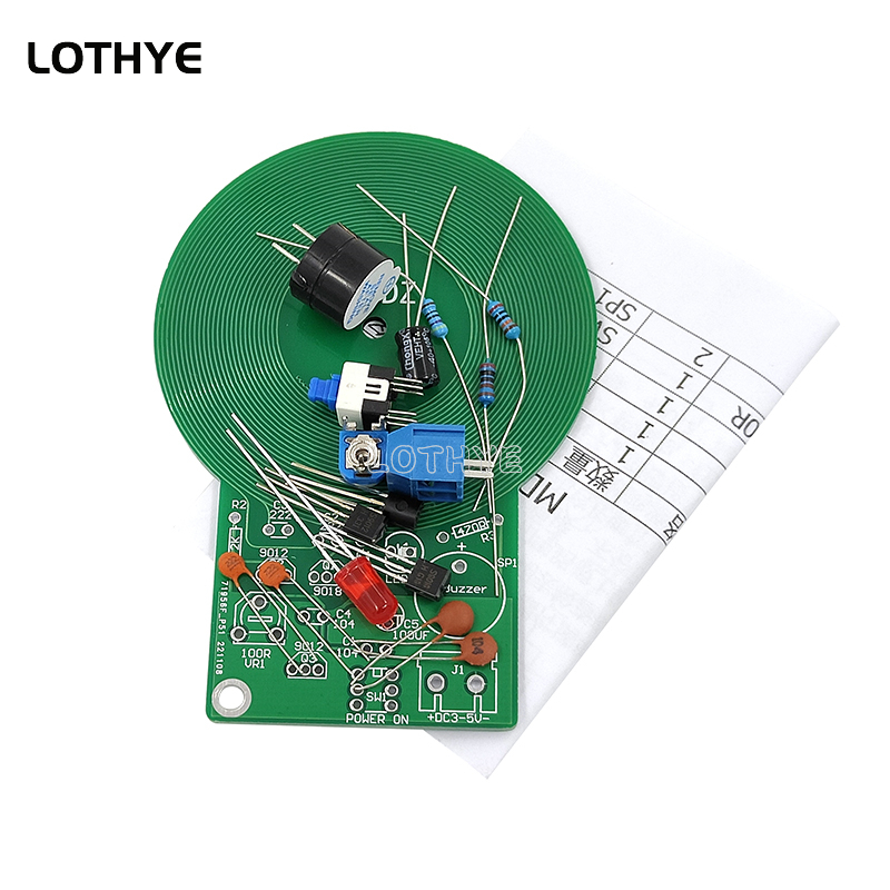 DC 3V-5V Metal Detector Kit DI - Diy Wearable Electronics ulasan dan harga