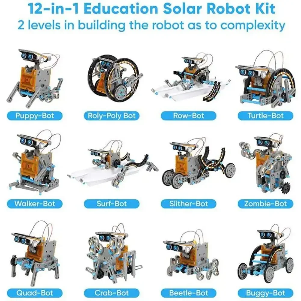 13 in 1 Solar Powered Robot Sc - Diy Electronics Kits ulasan dan harga